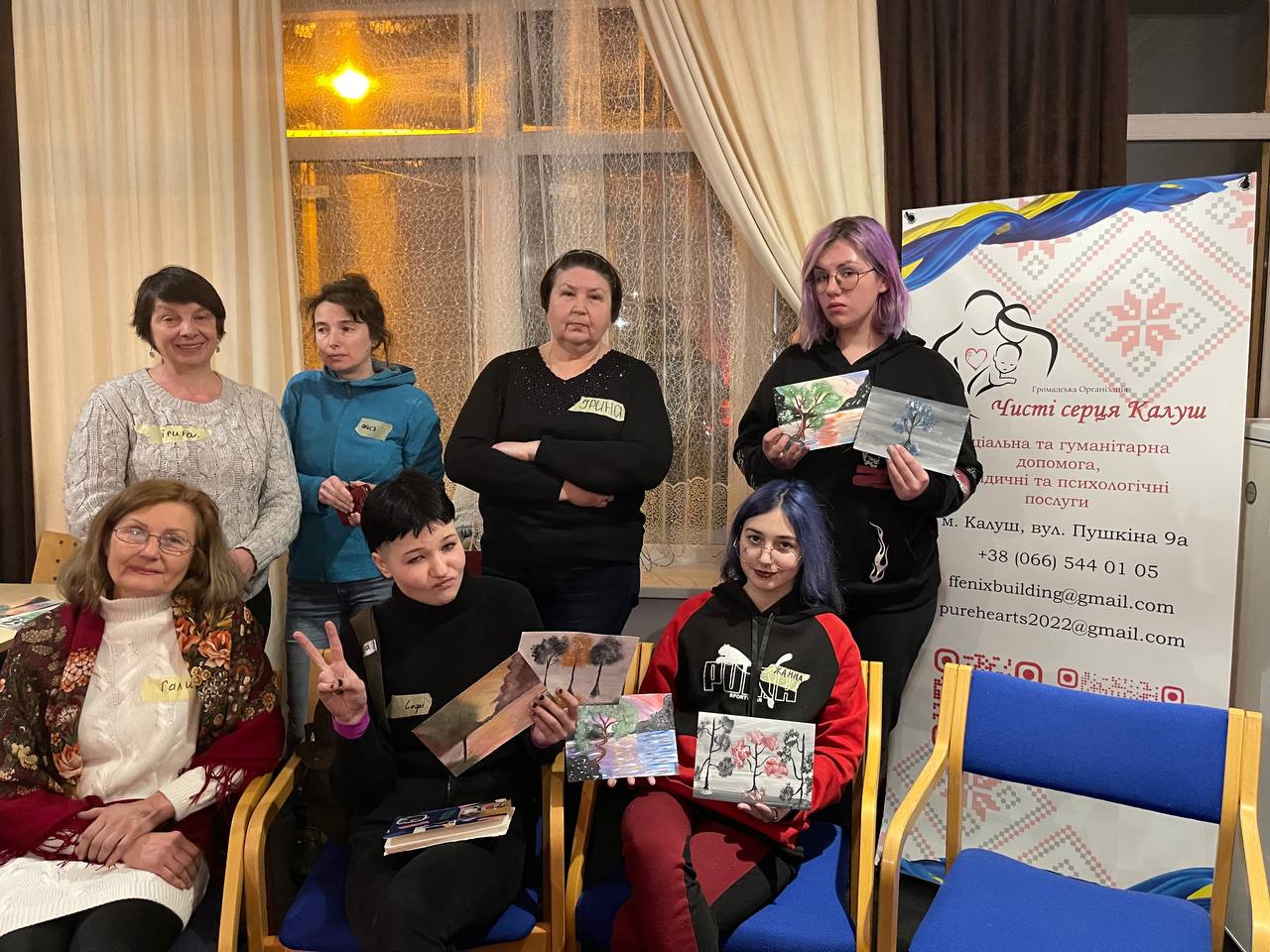 На ГО “Чисті серця Калуш” відбувся дуже тренінг «Правопівкульний живопис»
